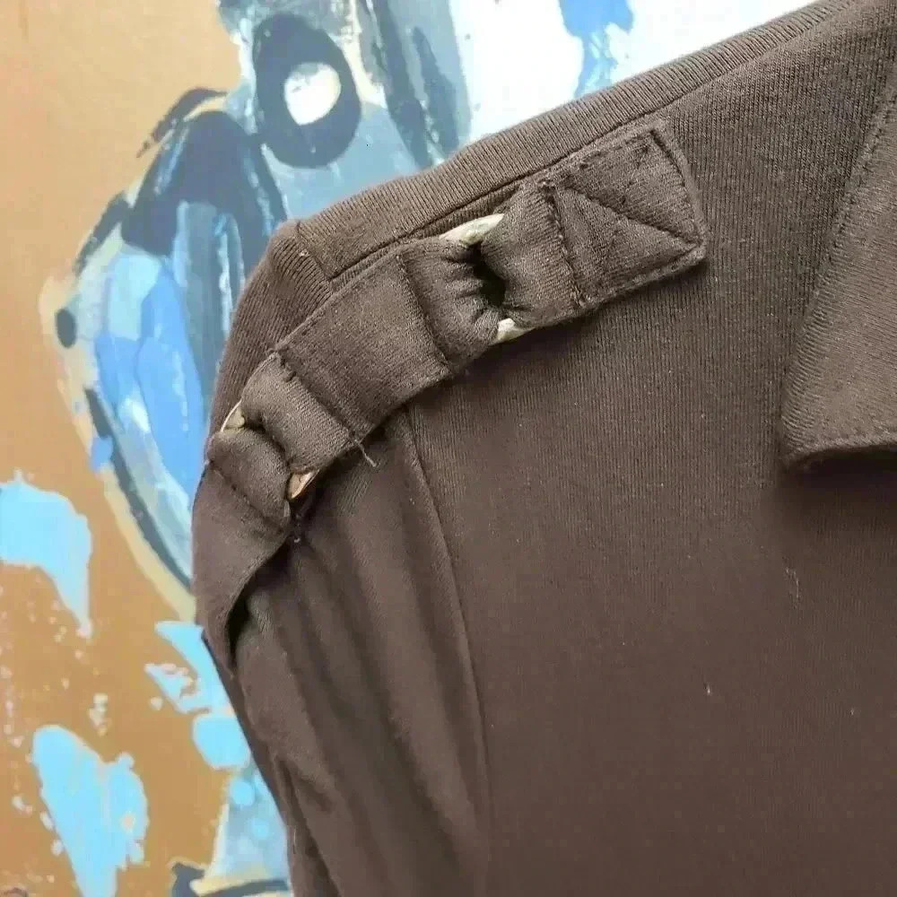 Cache Brown Drop Waist Buckle Detail Dress - Picture 5 of 6